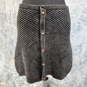 Urban Outfitters Chunky Knit Button-Front Mini Skirt